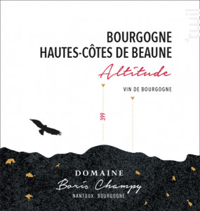 Altitude - Domaine Boris Champy - 2018 - Rouge