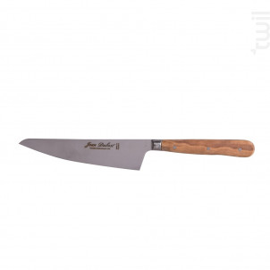 Couteau À Émincer 1920 En Inox Et Bois D'olivier 13 Cm - jean dubost -  - 