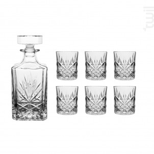 Coffret Carafe Avec 6 Verres Gatsby - table passion -  - 