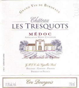 Château Les Tresquots - Château Les Tresquots - 2012 - Rouge