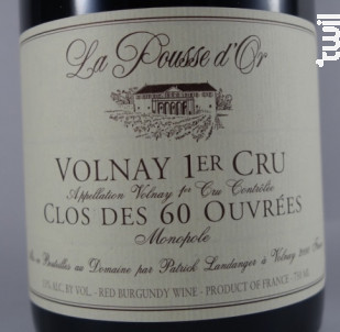 Volnay Premier Cru Clos des 60 Ouvrées - Domaine de la Pousse d'Or - 2022 - Rouge