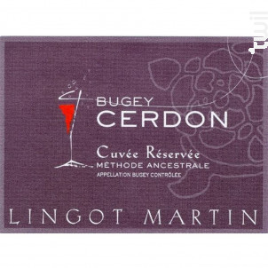 Cuvée Réservée - Cellier Lingot-Martin - 2023 - Effervescent
