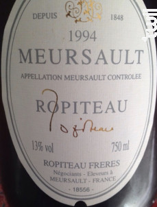 Meursault - Ropiteau Frères - 2023 - Blanc