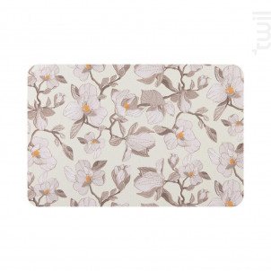 Set De Table Magnolias Rectangulaire Marron 44.5x33 Cm lot De 2 - table passion -  - 