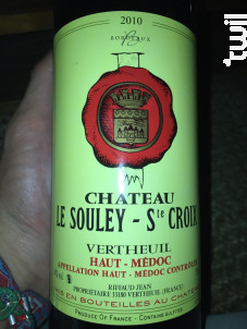 Château le Souley-Sainte Croix - Vertheuil - Château le Souley Sainte-Croix - 1997 - Rouge