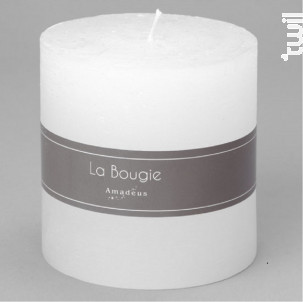 Bougie Gros Cylindre Blanc lot De 6 - Amadeus -  - 
