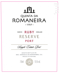 Ruby Reserve Port - QUINTA DA ROMANEIRA - No vintage - Rouge