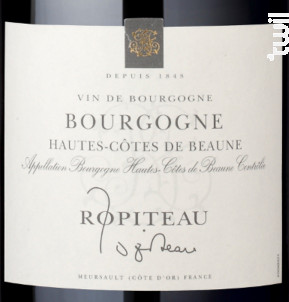 Bourgogne Hautes-Côtes de Beaune - Ropiteau Frères - 2023 - Rouge
