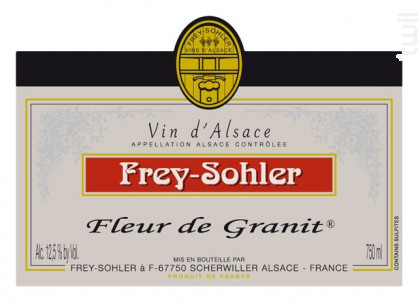Fleur de Granit® - ALSACE FREY-SOHLER - 2011 - Rouge