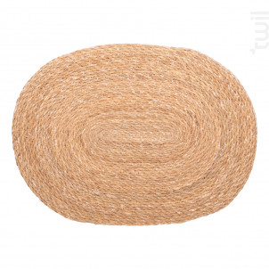Set De Table Ovale Jonc De Mer 45x33 Cm lot De 2 - table passion -  - 