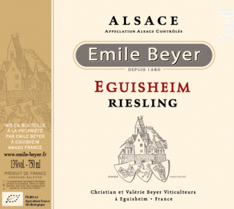 Riesling Eguisheim - Domaine Emile Beyer - 2016 - Blanc
