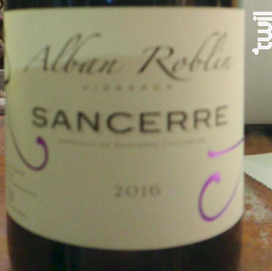 Sancerre - Alban Roblin - 2016 - Rouge