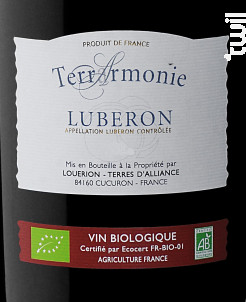 TERRARMONIE BIO - Cave Louérion Terres d'Alliance - 2022 - Rouge