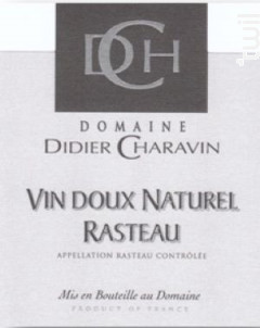 Rasteau Vin Doux Naturel - Domaine Didier Charavin - 2019 - Rosé