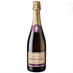 Rose - Champagne Albert De Milly - No vintage - Effervescent