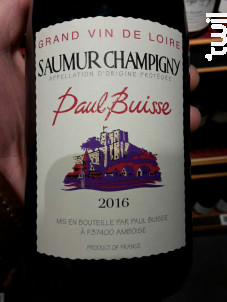 Saumur Champigny - Paul Buisse - 2016 - Rouge