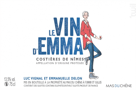 Le vin d'Emma - Mas du Chêne - 2021 - Rouge