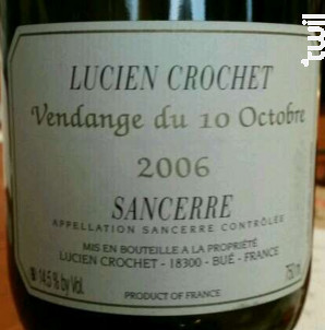 Sancerre - Lucien Crochet - 2022 - Blanc