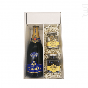 Coffret Cadeau - 1 Brut - 1 Pot De Calissons - 1 Pot D'amandes Enrobées - Champagne Pommery - No vintage - Effervescent