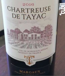 Chartreuse de Tayac - Château Tayac - 2016 - Rouge