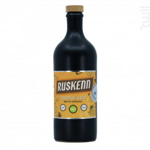 Triple sec RUSKENN bio 40° 70cL - Distillerie Breizh'Cool - No vintage - 