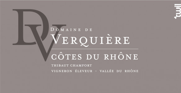 Côtes du Rhône - Domaine de Verquière - 2020 - Rouge