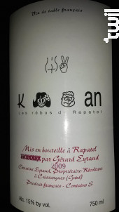 Cuvée Carignan - Domaine de Rapatel - 2009 - Rouge