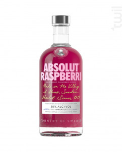 Vodka Raspberry Framboise - Absolut Vodka - No vintage - 