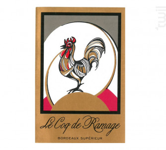 Le Coq de Ramage - Château de Belcier - 2016 - Rouge