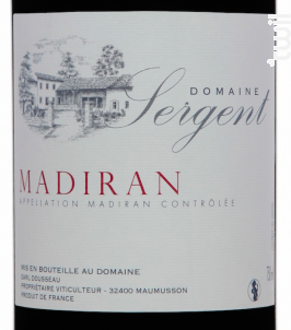 MADIRAN Tradition - Domaine Sergent - 2019 - Rouge
