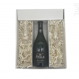 Coffret Cadeau - 1 Brut - 2 Flutes Anton Studio Design - Champagne Ayala - No vintage - Effervescent