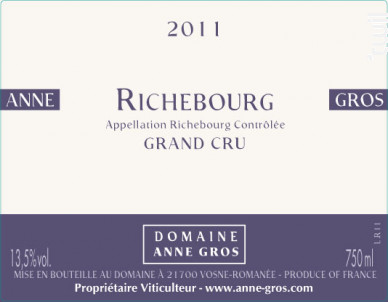 Richebourg - Domaine Anne Gros - 2013 - Rouge