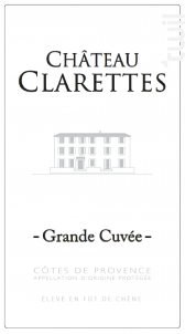 Grande cuvée Blanc - Château Clarettes - 2022 - Blanc