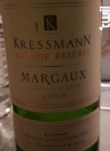 Kressmann Grande Réserve Margaux - Kressmann - 1990 - Rouge