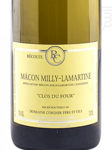 Mâcon Milly-Lamartine - Cos du Four - Domaine Cordier Pere Et Fils - 2011 - Blanc