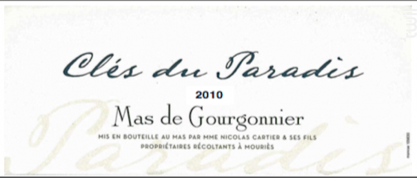 Clés du paradis - Mas Gourgonnier - 2021 - Rouge