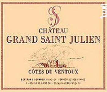 Cuvée Clémence - Château Grand Saint Julien - 2016 - Rouge