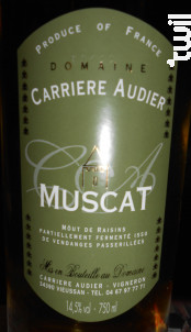 Muscat Doux - DOMAINE CARRIERE AUDIER - 2016 - Blanc