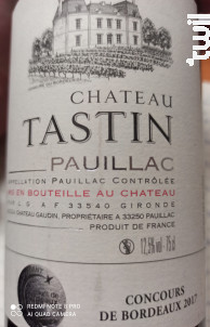 CHATEAU TASTIN - Maison Le Star - 2015 - Rouge