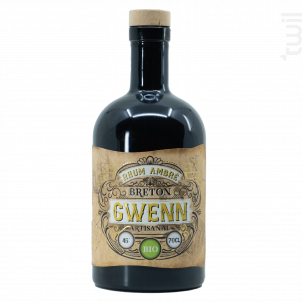 Rhum ambré GWENN bio 45° 70cL - Distillerie Breizh'Cool - No vintage - 