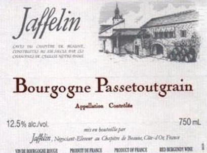 Bourgogne Passetoutgrains - Jaffelin - 2016 - Rouge