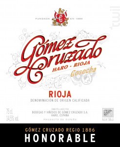 HONORABLE - GOMEZ CRUZADO - 2016 - Rouge
