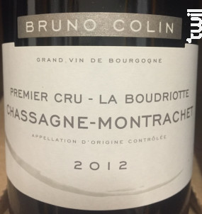 Chassagne-Montrachet Premier Cru La Boudriotte - Domaine Bruno Colin - 2017 - Blanc
