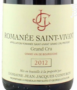 ROMANEE SAINT VIVANT - Domaine Jean-Jacques Confuron - 2021 - Rouge