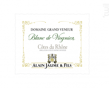 Blanc de Viognier - Alain Jaume - 2023 - Blanc