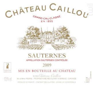 Château Caillou - Château Caillou - 1970 - Blanc