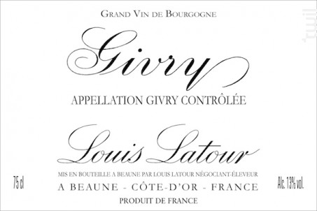 Givry - Maison Louis Latour - 2017 - Rouge