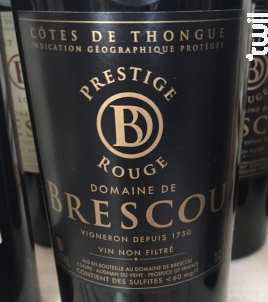 Prestige Rouge - Domaine de Brescou - 2015 - Rouge