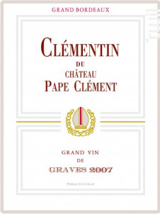 Clémentin de  Pape Clément - Château Pape Clément - 2000 - Rouge