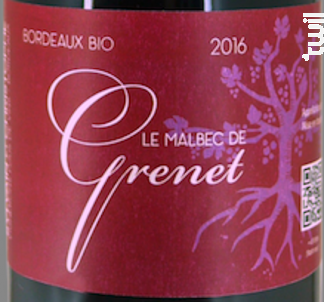 Le Malbec de Grenet - Domaine Chibaou - 2018 - Rouge